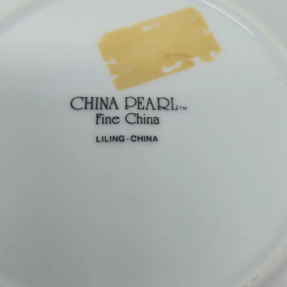 Vintage China Pearl Fine China Floral Saucers Lot – Liling China 2 6 1/4 1 7.5